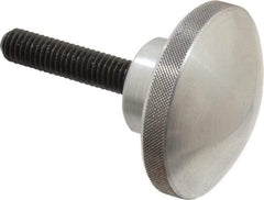 Morton Machine Works - 2" Head, Knurled Knob - Threaded Stem, Aluminum - Benchmark Tooling