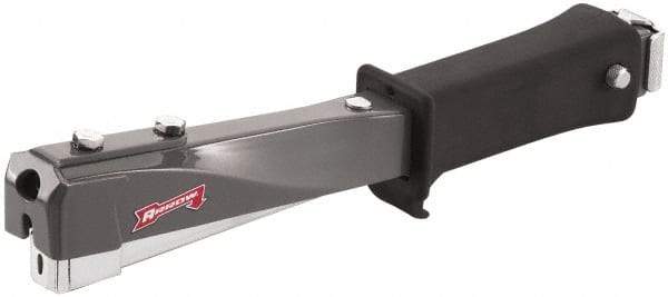 Arrow - Manual Hammer Tacker - 1/4, 5/16, 3/8" Staples, Gray & Black, Steel - Benchmark Tooling