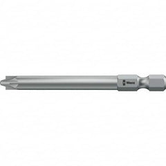 Wera - #2 Reversible Pozidriv/Slotted Screwdriver Bit - 2-3/4" OAL - Benchmark Tooling