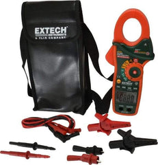 Extech - EX840, CAT IV, Digital True RMS Auto Ranging Clamp Meter with 1.7" Clamp On Jaws - 1000 VAC/VDC, 1000 AC/DC Amps, Measures Voltage, Capacitance, Continuity, Frequency, Resistance, Temperature - Benchmark Tooling