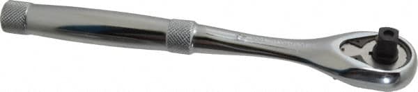 Proto - 3/8" Drive Pear Head Quick-Release Ratchet - Chrome Finish, 8-1/2" OAL, 45 Gear Teeth, Standard Head - Benchmark Tooling