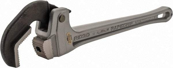 Ridgid - 18" Aluminum RapidGrip Pipe Wrench - 3" Pipe Capacity - Benchmark Tooling