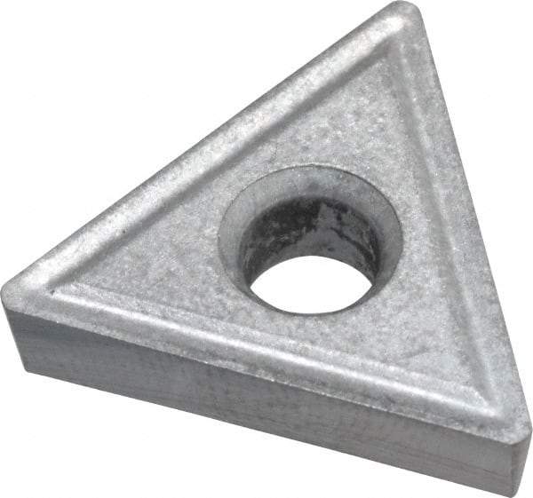 Interstate - TT432 Grade I55 Carbide Turning Insert - Uncoated, 60° Triangle, 1/2" Inscr Circle, 3/16" Thick, 1/32" Corner Radius - Benchmark Tooling