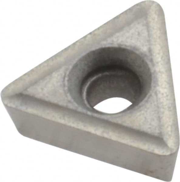 Made in USA - TT32.52 Grade I55 Carbide Turning Insert - Uncoated, 60° Triangle, 3/8" Inscr Circle, 5/32" Thick, 1/32" Corner Radius - Benchmark Tooling
