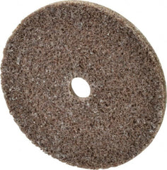 3M - 2" Diam, 1/8" Face Width, 1/4" Center Hole, Medium Grade, Aluminum Oxide Deburring Wheel - Unitized, Hard Density 7 Grade, 22,100 RPM - Benchmark Tooling