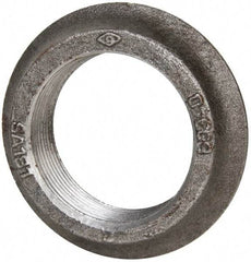 Made in USA - 2" Pipe, 3-1/2" Diam x 3/32" Thick, Tank Flange with Pilot - For Threaded Pipe, 2-5/8" Pilot Hole, 27/32" Overall Height, 2-7/8" Top Diam, Carbon Steel - Benchmark Tooling