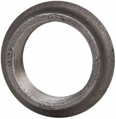 Made in USA - 2-1/2" Pipe, 4-1/16" Diam x 1/8" Thick, Tank Flange with Pilot - For Threaded Pipe, 3-5/32" Pilot Hole, 1" Overall Height, 3-9/32" Top Diam, Carbon Steel - Benchmark Tooling