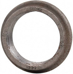 Made in USA - 3" Pipe, 4-5/8" Diam x 1/8" Thick, Tank Flange with Pilot - For Threaded Pipe, 3-21/32" Pilot Hole, 1" Overall Height, 3-15/16" Top Diam, Carbon Steel - Benchmark Tooling