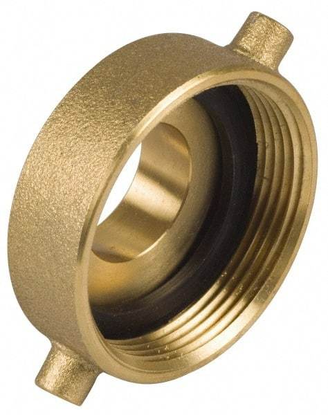 EVER-TITE Coupling Products - 2-1/2 FNST x 1-1/2 MNPS Hydrant Adapter - Brass - Benchmark Tooling