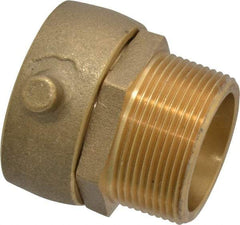 EVER-TITE Coupling Products - 1-1/2 FNST x 1-1/2 MNPT Hydrant Swivel Adapter - Brass - Benchmark Tooling