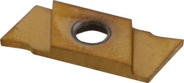 NIKCOLE MINI-SYSTEMS - GIE1 0.0394" Cutting Width, Carbide Cutoff Insert - 7° Right Hand Lead Angle, TiN Coated - Benchmark Tooling