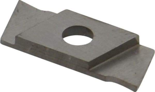NIKCOLE MINI-SYSTEMS - GIE1 0.0394" Cutting Width, Carbide Cutoff Insert - 7° Left Hand Lead Angle, TiN Coated - Benchmark Tooling