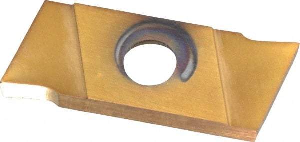 NIKCOLE MINI-SYSTEMS - GIE2 0.0787" Cutting Width, Carbide Cutoff Insert - 7° Right Hand Lead Angle, TiN Coated - Benchmark Tooling