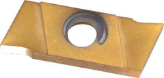 NIKCOLE MINI-SYSTEMS - GIE2 0.0787" Cutting Width, Carbide Cutoff Insert - 7° Right Hand Lead Angle, TiN Coated - Benchmark Tooling