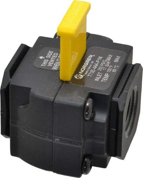 Norgren - 1/2" NPT Lockout Valve - 8 CV Rate, 240 CFM, 250 Max psi, Slide Actuator - Benchmark Tooling