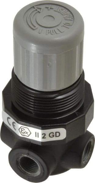 Norgren - 1/8" NPT Relief Valve - 0.7 CV Rate, 21 CFM, 100 Max psi, Knob Adjustment Actuator - Benchmark Tooling