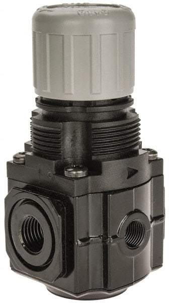 Norgren - 1/4" NPT Relief Valve - 1.6 CV Rate, 48 CFM, 150 Max psi, Knob Adjustment Actuator - Benchmark Tooling