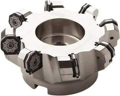 Seco - 330mm Cut Diam, 60mm Arbor Hole, 6mm Max Depth of Cut, 40° Indexable Chamfer & Angle Face Mill - 20 Inserts, ON.. 0905 Insert, Right Hand Cut, 20 Flutes, Series Double OctoMill - Benchmark Tooling