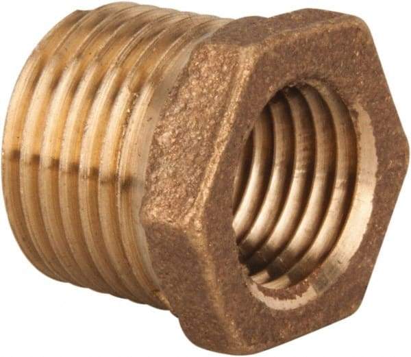 Legend Valve - Class 125, 3/4" Internal Pipe, Bronze Hex Bushing - MNPT x FNPT - Benchmark Tooling