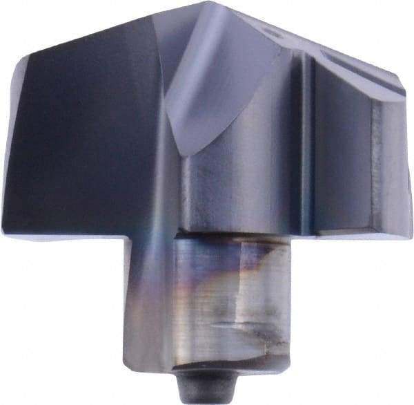 Iscar - Series ICP, 19.2mm Diam Grade IC908 140° Replaceable Drill Tip - Carbide, TiAlN Finish, 19 Seat Size - Benchmark Tooling