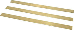 Made in USA - 0.064 Inch Thick x 3/4 Inch Wide x 12 Inch Long, Brass Strip - Alloy 260 - Benchmark Tooling