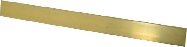 Made in USA - 0.064 Inch Thick x 1 Inch Wide x 12 Inch Long, Brass Strip - Alloy 260 - Benchmark Tooling