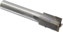 Made in USA - 1-3/8" Diam, 1" Shank, Diam, 4 Flutes, Straight Shank, Interchangeable Pilot Counterbore - 6-5/8" OAL, Bright Finish, Carbide-Tipped - Benchmark Tooling