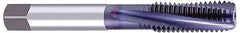 OSG - 5/8-18 UNF 4 Flute 2B Modified Bottoming Spiral Flute Tap - Powdered Metal, TiCN Finish, 3-13/16" OAL, Right Hand Flute, Right Hand Thread, H5, Series EXOTAP - Benchmark Tooling