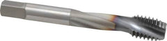 OSG - 1/2-13 UNC 3 Flute 3B Modified Bottoming Spiral Flute Tap - Powdered Metal, TiCN Finish, 3-3/8" OAL, Right Hand Flute, Right Hand Thread, H3, Series EXOTAP - Benchmark Tooling