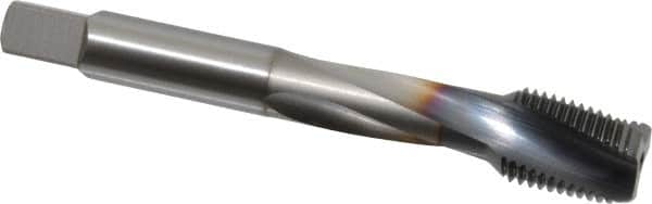 OSG - 1/2-20 UNF 3 Flute 3B Modified Bottoming Spiral Flute Tap - Powdered Metal, TiCN Finish, 3-3/8" OAL, Right Hand Flute, Right Hand Thread, H3, Series EXOTAP - Benchmark Tooling