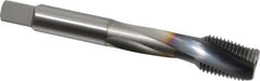 OSG - 1/2-20 UNF 3 Flute 3B Modified Bottoming Spiral Flute Tap - Powdered Metal, TiCN Finish, 3-3/8" OAL, Right Hand Flute, Right Hand Thread, H3, Series EXOTAP - Benchmark Tooling