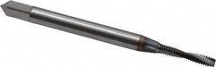OSG - #2-56 UNC 2 Flute 2B Modified Bottoming Spiral Flute Tap - Powdered Metal, TiCN Finish, 1-3/4" OAL, Right Hand Flute, Right Hand Thread, H2, Series EXOTAP - Benchmark Tooling