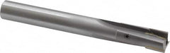 Made in USA - 9/16" Diam, 1/2" Shank, Diam, 3 Flutes, Straight Shank, Interchangeable Pilot Counterbore - 4-5/16" OAL, Bright Finish, Carbide-Tipped - Benchmark Tooling