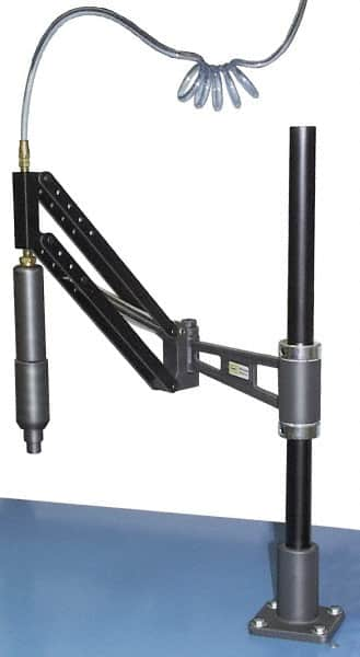 Qualtech - 0.45 to 3.15 kg Holding Capacity, 1 to 7 Lbs. Holding Capacity, Torque Neuralizing, Tool Positioner - 36 Inch Long, 24 Inch High, Post Mount - Benchmark Tooling