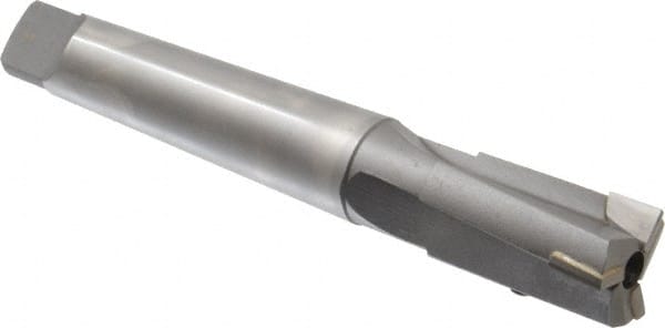 Made in USA - 1-1/16" Diam, 3 Flutes, Morse Taper Shank, Interchangeable Pilot Counterbore - Benchmark Tooling