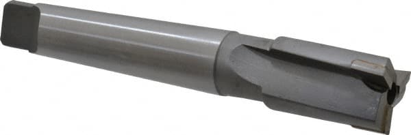 Made in USA - 1-1/8" Diam, 3 Flutes, Morse Taper Shank, Interchangeable Pilot Counterbore - Benchmark Tooling