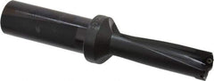Kyocera - 1.87" Max Drill Depth, 3xD, 5/8" Diam, Indexable Insert Drill - 2 Inserts, 3/4" Shank Diam, Whistle Notch Shank - Benchmark Tooling