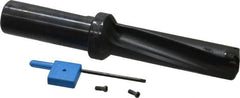 Kyocera - 2-1/4" Max Drill Depth, 3xD, 3/4" Diam, Indexable Insert Drill - 2 Inserts, 3/4" Shank Diam, Whistle Notch Shank - Benchmark Tooling