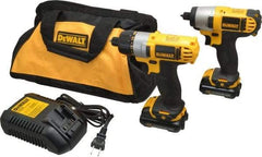 DeWALT - 12 Volt Cordless Tool Combination Kit - Includes 1/4" Impact Driver & 1/4" Screwdriver, Lithium-Ion Battery Included - Benchmark Tooling