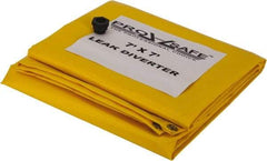 PRO-SAFE - Tarp-Shaped Heavy Duty Roof Leak Diverter - 7' Long x 7' Wide x 18 mil Thick, Yellow - Benchmark Tooling