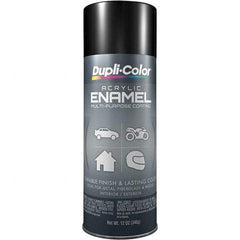 Dupli-Color - Black, Gloss, Acrylic Enamel Spray Paint - 12 to 14 Sq Ft per Can, 12 oz Container - Benchmark Tooling