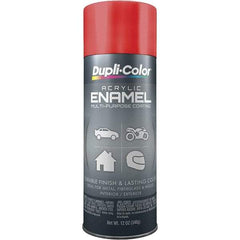 Dupli-Color - Cherry Red, Gloss, Acrylic Enamel Spray Paint - 12 to 14 Sq Ft per Can, 12 oz Container - Benchmark Tooling