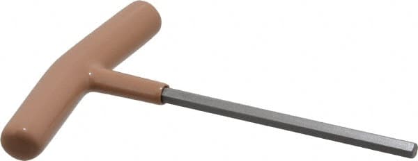 Paramount - 6mm Hex, T-Handle Cushion Grip, Hex Key - 6" OAL, Steel, Metric System of Measurement - Benchmark Tooling