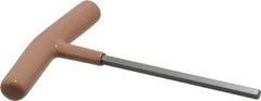 Paramount - 6mm Hex, T-Handle Cushion Grip, Hex Key - 6" OAL, Steel, Metric System of Measurement - Benchmark Tooling