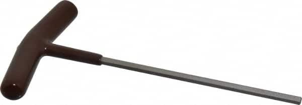 Paramount - 5/32" Hex, T-Handle Cushion Grip, Hex Key - 6" OAL, Steel, Inch System of Measurement - Benchmark Tooling