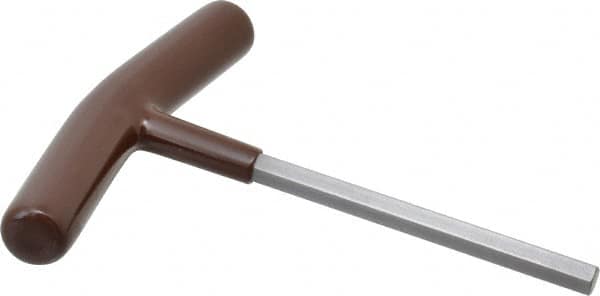 Paramount - 5/16" Hex, T-Handle Cushion Grip, Hex Key - 6" OAL, Steel, Inch System of Measurement - Benchmark Tooling