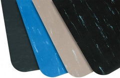 PRO-SAFE - 10' Long x 3' Wide, Dry Environment, Anti-Fatigue Matting - Black Marbleized, Vinyl with Vinyl Sponge Base - Benchmark Tooling