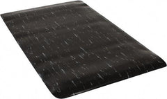 PRO-SAFE - 5' Long x 3' Wide, Dry Environment, Anti-Fatigue Matting - Black Marbleized, Vinyl with Vinyl Sponge Base - Benchmark Tooling