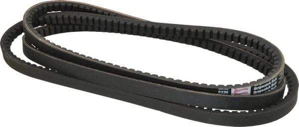Browning - Section BX, 21/32" Wide, 99" Outside Length, Gripnotch V-Belt - Rubber Compound, Gripnotch, No. BX96 - Benchmark Tooling