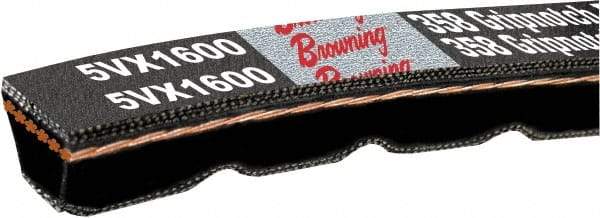 Browning - Section 3VX, 3/8" Wide, 118" Outside Length, Gripnotch V-Belt - Rubber Compound, 358 Gripnotch, No. 3VX1180 - Benchmark Tooling